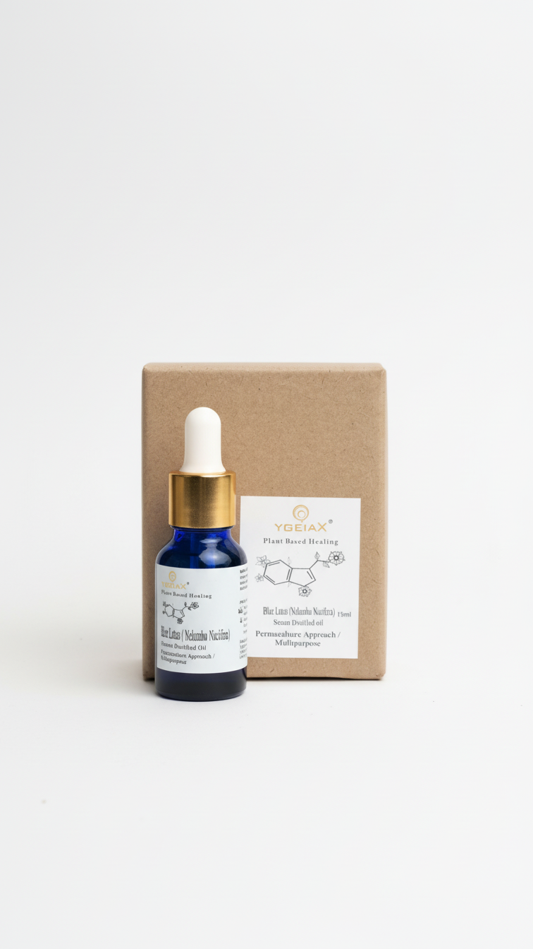 Blue Lotus Steam Distilled Oil (More Potent) | 15ml | 60 days of medicine