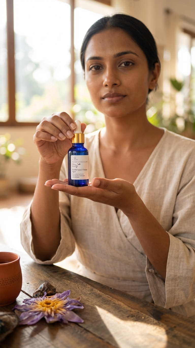 Blue Lotus Steam Distilled Oil (More Potent) | 15ml | 60 days of medicine